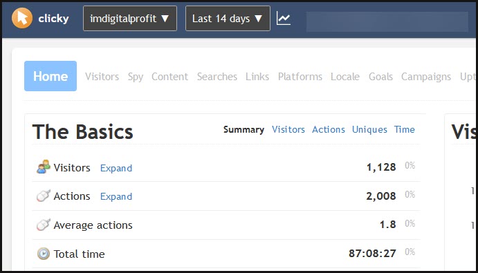 Clicky Stats